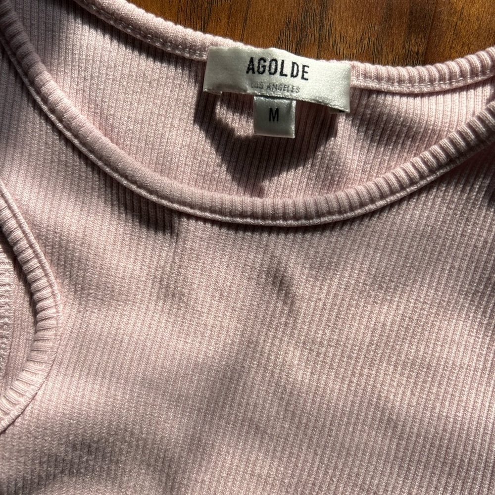 Pink One Sleeve Ribbed Stretch Bodysuit Summer Minimalist Festival Concert Rave - Picture 2 of 6